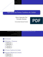 Apresentação - Aplicações FCJ - Algebra Linear II