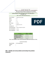 AIM - Identify Real Word Problem and Develop The Problem Statement