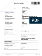 UK Visas & Immigration: Personal Information