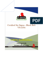 Vs 1104 Certified Six Sigma Black Belt Professional Brochure