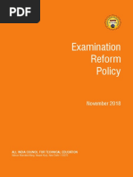 Examination Reform Policy: November 2018