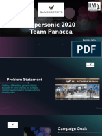 Supersonic 2020 Team Panacea: Kanishka Patra Mahesh Kurakula Yogita Sharma