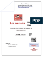 LES ANNALES DES TRAVAUX D'INVENTAIRE ET DE REGULIRISATION (1)