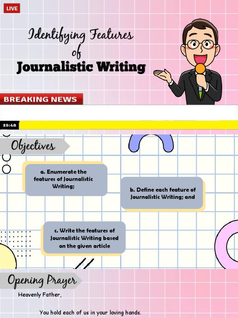 Features of Journalistic Writing Explained | PDF | Health Sciences ...