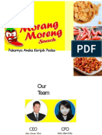PDF Contoh Pitch Deck Morang Moreng Snack Pakar Aneka Keripik Pedas