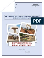 Mea Programme National D Approvisionnement en Eau Potable PN Aep Rapport National Bilan Annuel 2019 2020