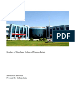 Brochure of Gian Sagar College of Nursing, Patiala