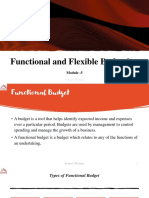 Module 5 Functional and Flexible Budgeting