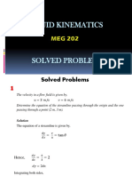 Fluid Kinematics Solved Problems 2