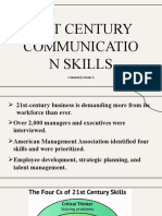 21St Century Communicatio N Skills: Comm1 - Lesson 2