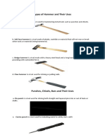 Types of Hammers, Files, Sockets and Their Uses