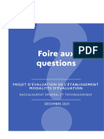 Faq - Projet - Evaluation - Academie Publication 2021 12 03