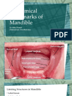 Anatomical Landmarks of Mandible: DR Hiba Hamid