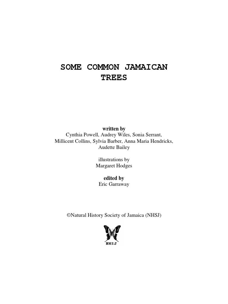 Some Common Trees of Jamaica PDF Coconut Trees