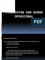 Pendapatan Dan Beban Oprasional