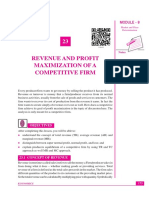Revenue and Profit Maximization of A Competitive Firm: Module - 8