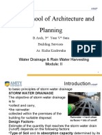 Amity School of Architecture and Planning: Water Drainage & Rain Water Harvesting