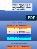 Algoritmos de Apoyo para La Interpretación Del Perfil Basico de La Coagulacion