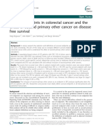 Survival Endpoints in Colorectal Cancer and The Effect of Second Primary Other Cancer On Disease Free Survival