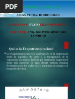 Tema 5 Evapotranspiración