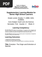 Earth and Life Science Q2 Module 8 Evolution