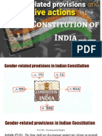 Gender-Related Provisions and Affirmative Actions in The Constitution of India