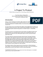 From Project To Product: A New & Improved Approach To Technology & Market Readiness