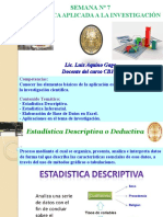 Semana 7 - Estadística e Investigacion