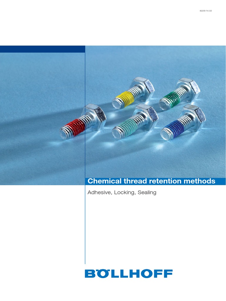 Chemical Thread Retention Methods Adhesive, Locking, Sealing PDF