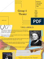 Group 4 Theater: Featuring Viola Spolin and Stella Adler