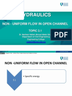 BAA2723 - Hydraulic - Topic 3.1 (Non-Uniform Flow)