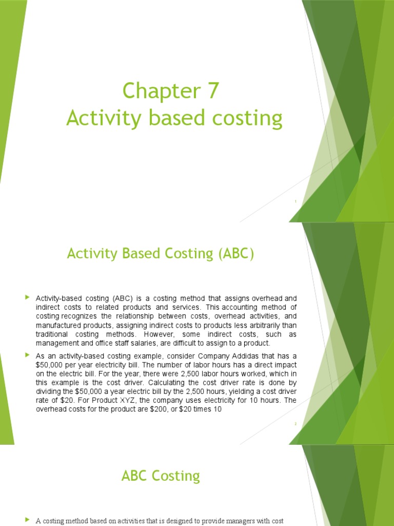 Understanding Activity Based Costing | PDF | Business | Economies