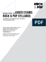 Digital Graded Exams - Rock & Pop Syllabus