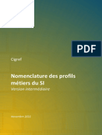 Cigref Nomenclature RH Des Profils Metiers Du SI Version Intermediaire 2021