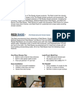 Tile Redi Products Brochure