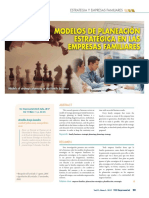 Modelos de Planeación Estrategica en Las Empresas Familiares