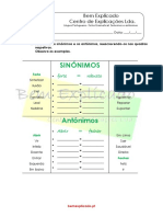 1.6 Ficha Formativa - Sinónimos e Antónimos