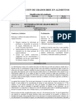 Determinación de Grados Brix en Alimentos