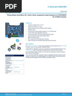 Three-Phase Brushless DC Motor Driver Expansion Board Based On STSPIN830 For STM32 Nucleo