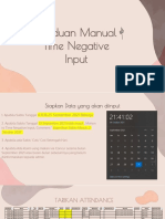 Time Negative Input