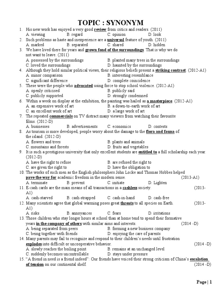 Topic Synonym Pave The Way For Academic Freedom in The Modern Sense