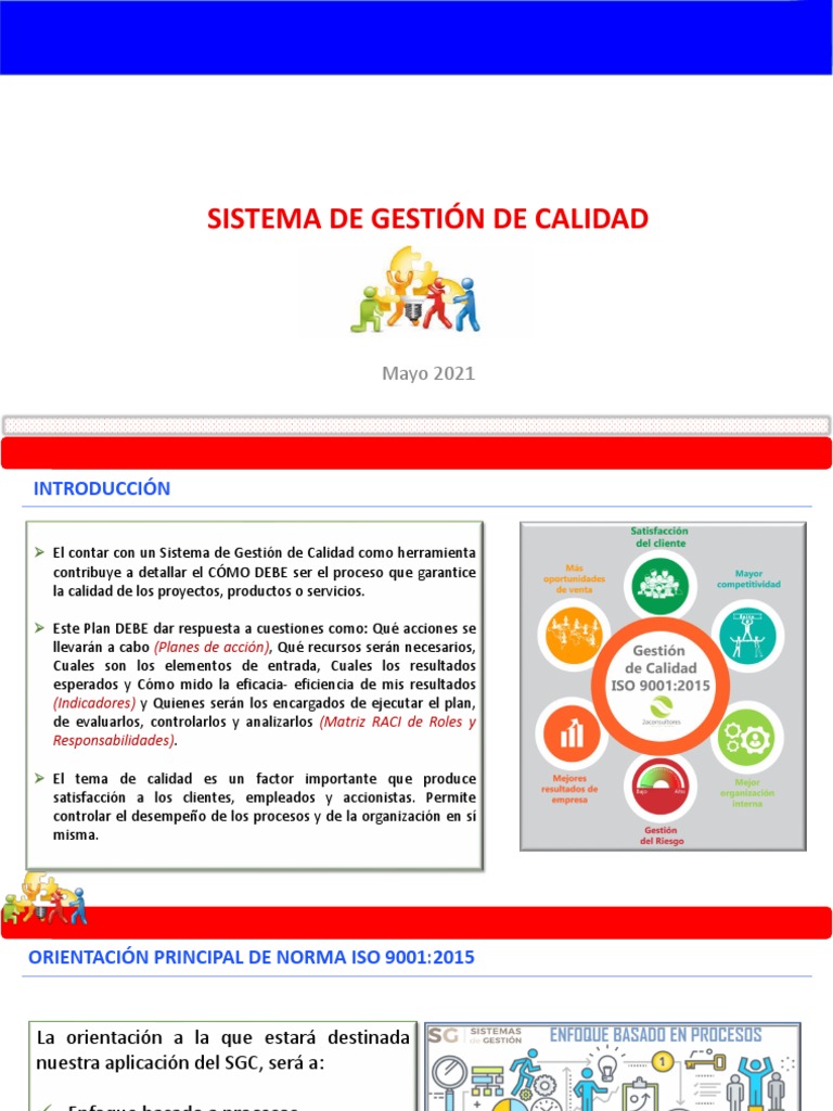Sistema de Gestión de Calidad ISO 9001 | PDF | Calidad (comercial ...