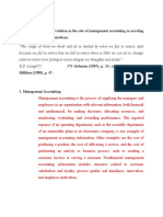 Accounts: Critically Evaluate The Evolution in The Role of Management Accounting in Assisting Decision Makers in Organisations