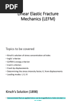 Linear Elastic Fracture Mechanics (LEFM)