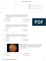 Calculating Acceleration - Print - Quizizz