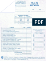 HOJAS DE ANOTACION Y PRUEBA TEST REY