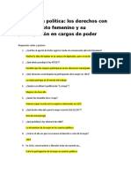 Mujeres en política respuestas