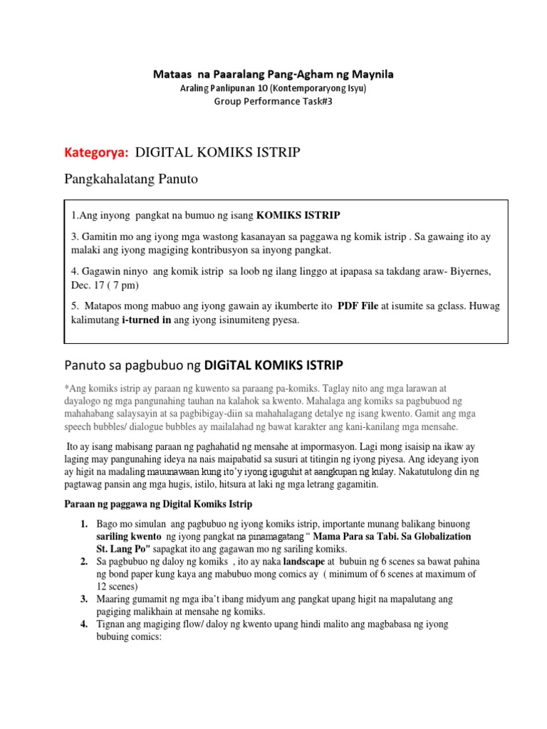 Komiks Istrip | PDF