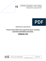 OREAS 22f: Primary Quartz Blank (Grey Pigmented Quartz, Australia) Certified Reference Material