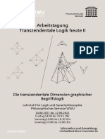 Arbeitstagung Transzendentale Logik Heute II: Die Transzendentale Dimension Graphischer Begriffslogik